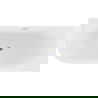 Mexen Gia cadă de baie freestanding colțar dreapta 170 x 80 cm, alb lucios, preaplin auriu - 52701708000P-50