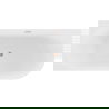 Mexen Gia szabadon álló sarokkád bordázott jobb 170 x 80 cm, fehér fényes, túlfolyós kefe réz - 52701708000P-65