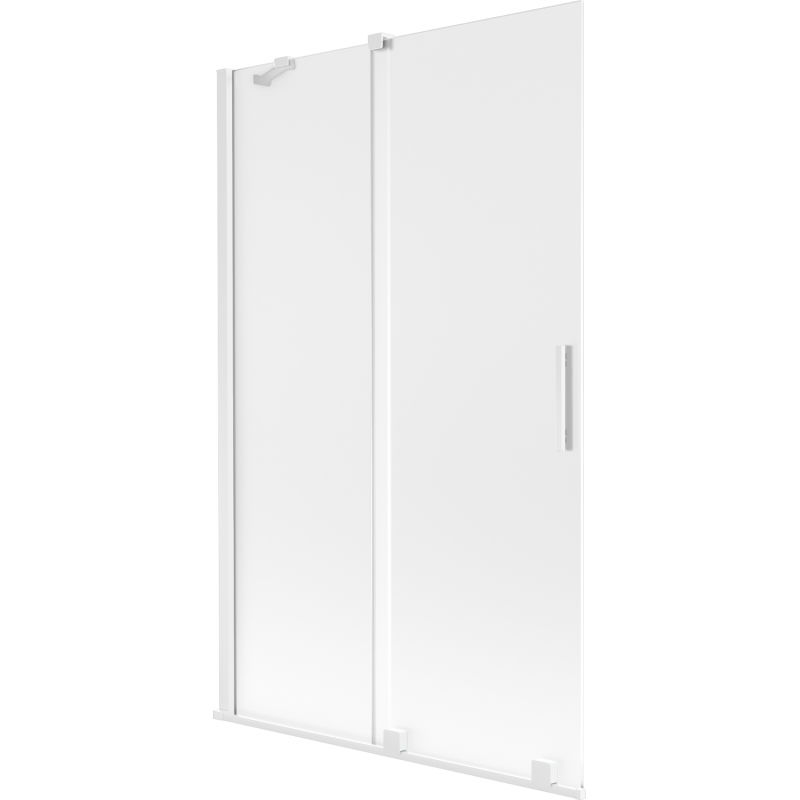 Mexen Velar paravan de duș culisant cu 2 panouri 110 x 150 cm, înghețat, alb - 896-110-000-31-20
