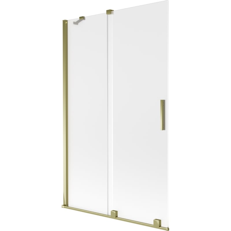 Mexen Velar kádparaván 2-szárnyú toló 110 x 150 cm, fagyos, arany - 896-110-000-31-50