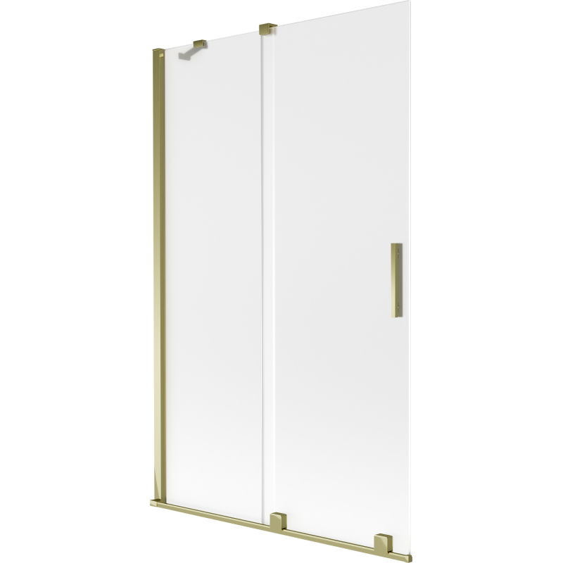 Mexen Velar paravan de cadă de baie glisant cu 2 canaturi 110 x 150 cm, înghețat, auriu - 896-110-000-31-50