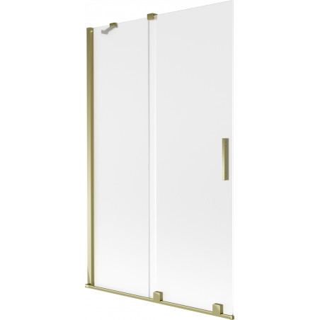 Mexen Velar paravan de cadă cu 2 uși culisante 110 x 150 cm, înghețat, auriu - 896-110-000-31-50