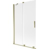 Mexen Velar paravan de cadă cu 2 uși culisante 110 x 150 cm, înghețat, auriu - 896-110-000-31-50