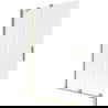 Mexen Velar paravan de cadă de baie glisant cu 2 canaturi 110 x 150 cm, înghețat, auriu - 896-110-000-31-50