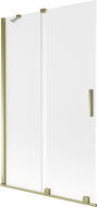 Mexen Velar paravan de cadă cu 2 uși culisante 110 x 150 cm, înghețat, auriu - 896-110-000-31-50