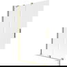 Mexen Velar paravan de duș pentru cadă cu 2 aripi glisante 110 x 150 cm, mat, auriu periat - 896-110-000-31-55