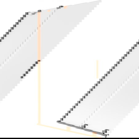Mexen Velar paravan pentru cadă, cu 2 uși glisante 110 x 150 cm, sticlă mată, cupru periat - 896-110-000-31-65