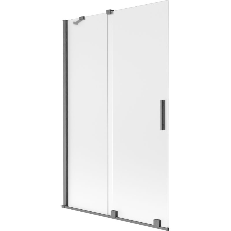 Mexen Velar kádparaván 2 szárnyú toló 110 x 150 cm, matt, gun gray kefélt - 896-110-000-31-66