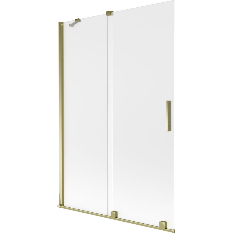 Mexen Velar kétszárnyú toló kádparaván 120 x 150 cm, zúzmarás, arany - 896-120-000-31-50