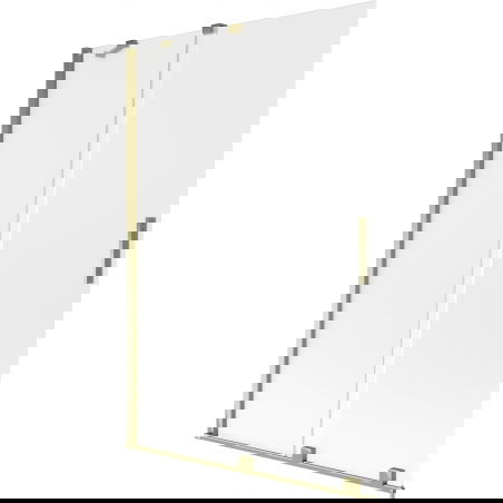 Mexen Velar paravan de duș cu 2 uși glisante 120 x 150 cm, înghețat, auriu - 896-120-000-31-50