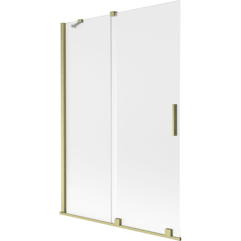 Mexen Velar 2-szárnyú toló zuhanyfal 120 x 150 cm, deres, arany szálcsiszolt - 896-120-000-31-55