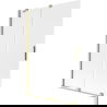 Mexen Velar paravan cadă 2-canate glisant 120 x 150 cm, înghețat, auriu periat - 896-120-000-31-55