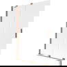 Paravan cadă Mexen Velar cu 2 uși culisante 120 x 150 cm, înghețat, cupru periat - 896-120-000-31-65