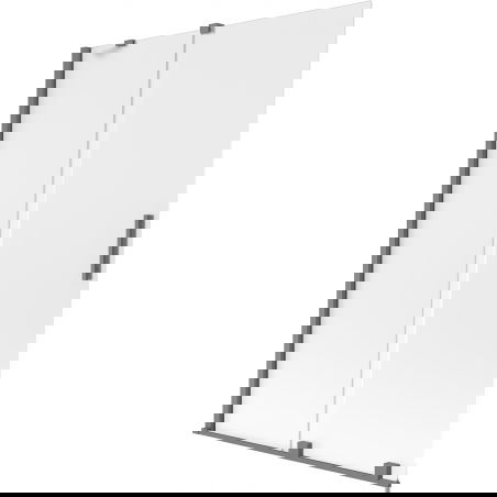 Mexen Velar paravan cadă 2 foi glisante 120 x 150 cm, înghețat, gun metal - 896-120-000-31-95