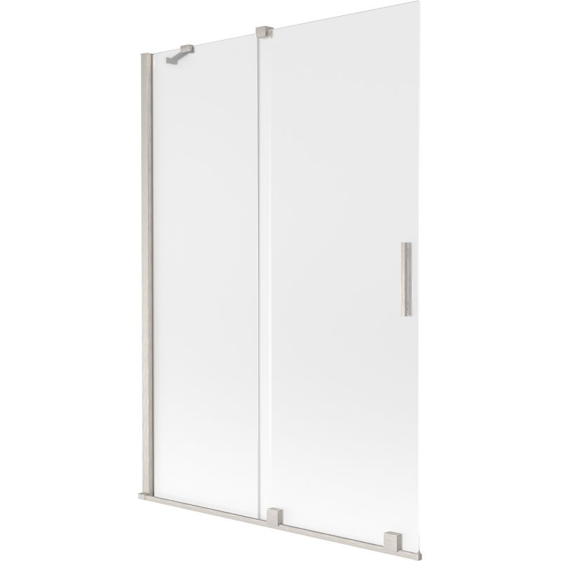 Mexen Velar paravan de baie cu 2 uși culisante 120 x 150 cm, mat, nichel periat - 896-120-000-31-97