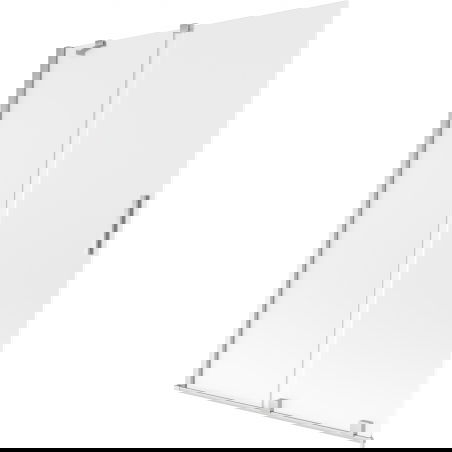 Mexen Velar kétszárnyú, 2 paneles kádparaván, 130 x 150 cm, párás, króm - 896-130-000-31-01