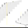 Mexen Velar paravan de cadă cu 2 uși glisante 130 x 150 cm, înghețat, auriu - 896-130-000-31-50