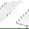 Mexen Velar összecsukható zuhanyfal, 2 szárnyú, 130 x 150 cm, fagyos, gun gray kefe - 896-130-000-31-66