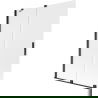 Mexen Velar paravan de baie 2-panouri glisante 130 x 150 cm, înghețat, negru - 896-130-000-31-70