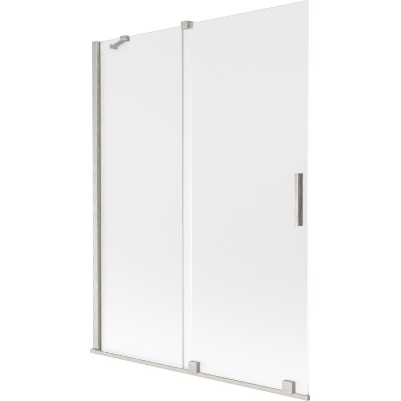 Mexen Velar paravan baie cu 2 canaturi glisante 130 x 150 cm, mat, nichel periat - 896-130-000-31-97