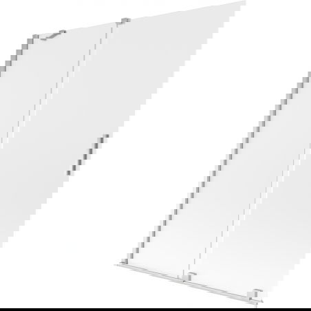 Mexen Velar perete de duș cu 2 uși glisante 140 x 150 cm, satinat, crom - 896-140-000-31-01