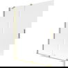 Paravan de baie Mexen Velar cu 2 canaturi glisante 140 x 150 cm, înghețat, auriu periat - 896-140-000-31-55