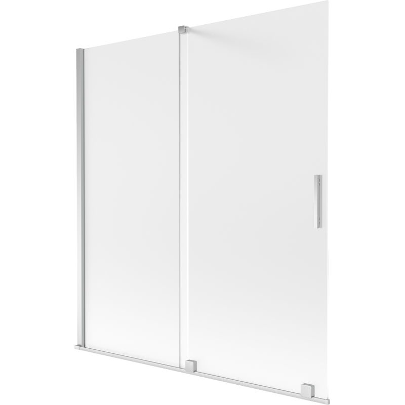 Mexen Velar paravan cadă 2-canate culisant 150 x 150 cm, înghețat, crom - 896-150-000-31-01