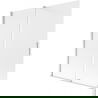 Mexen Velar paravan cadă 2-canate culisant 150 x 150 cm, înghețat, crom - 896-150-000-31-01