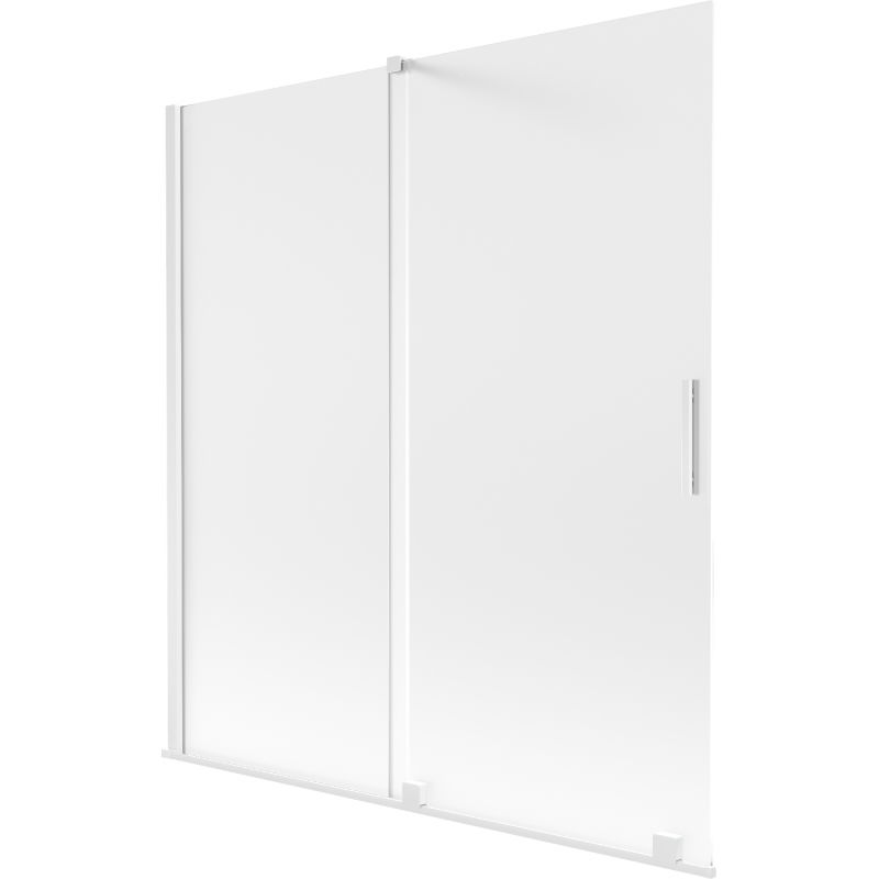Mexen Velar kétszárnyas, toló, 150 x 150 cm, szatén, fehér - 896-150-000-31-20