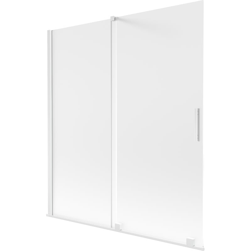 Mexen Velar paravan cadă 2-canat glisant 150 x 150 cm, mat, alb - 896-150-000-31-20