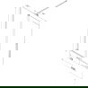 Mexen Velar paravan cadă 2-canat glisant 150 x 150 cm, mat, alb - 896-150-000-31-20