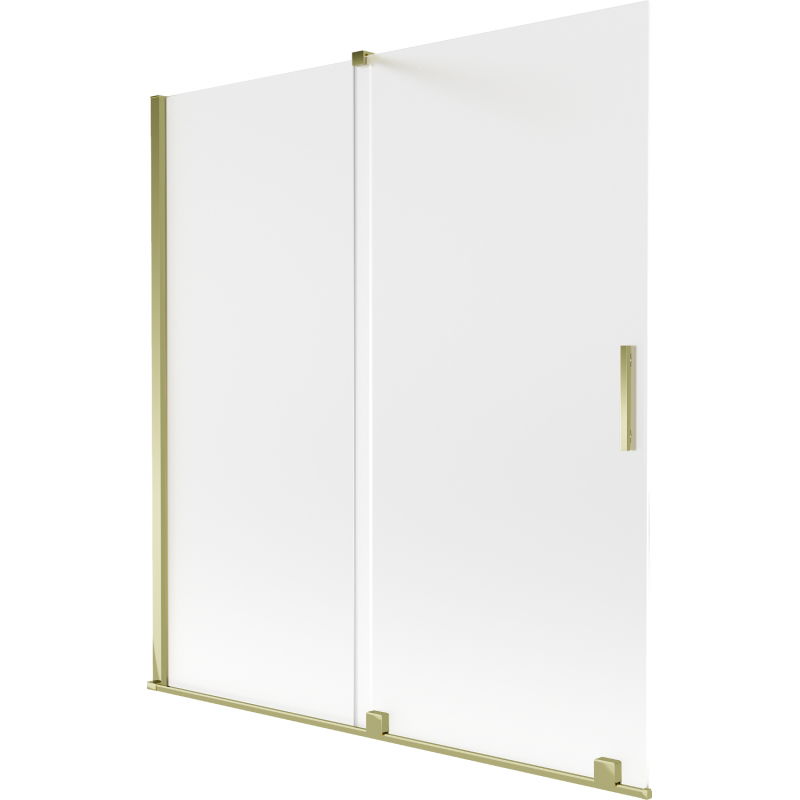 Mexen Velar paravan cadă extensibil cu 2 aripi 150 x 150 cm, mat, auriu - 896-150-000-31-50