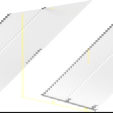 Mexen Velar paravan cadă extensibil cu 2 aripi 150 x 150 cm, mat, auriu - 896-150-000-31-50