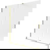 Paravan cadă Mexen Velar 2-panouri glisante 150 x 150 cm, mat, auriu periat - 896-150-000-31-55