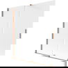 Paravan de baie Mexen Velar, culisant cu 2 aripi, 150 x 150 cm, geam mat, cupru periat - 896-150-000-31-65