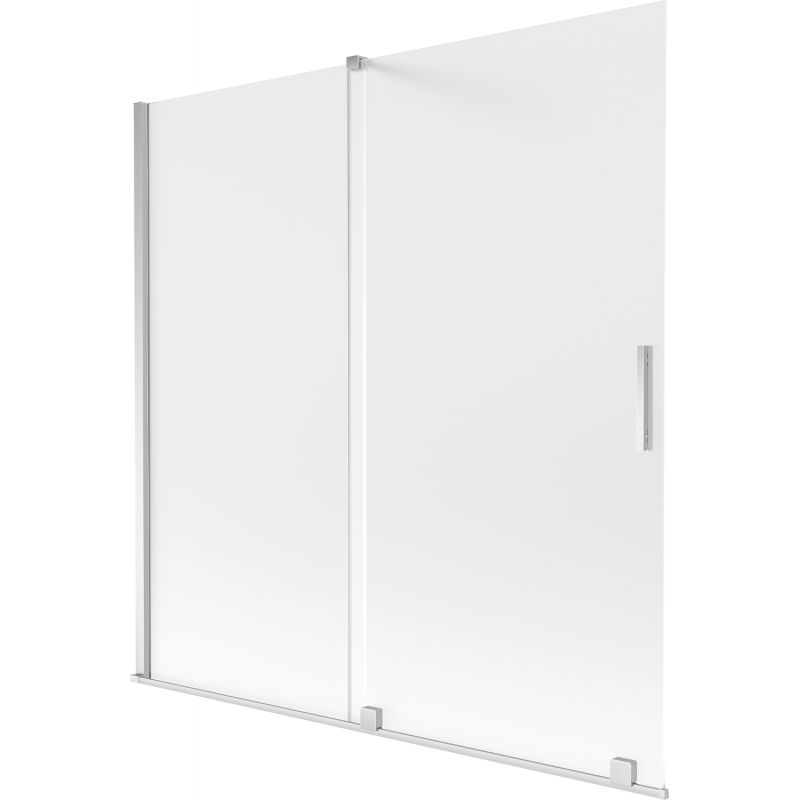 Mexen Velar 2-szárnyú zuhanyfal 160 x 150 cm, matt üveg, króm - 896-160-000-31-01