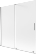 Mexen Velar paravan cadă cu 2 uși glisante 160 x 150 cm, înghețat, crom - 896-160-000-31-01