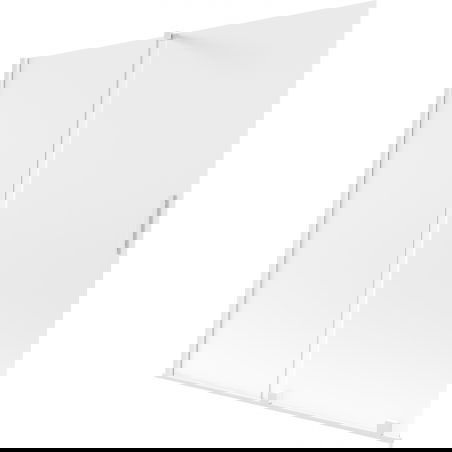 Mexen Velar kádparaván 2-szárnyú tolóajtó 160 x 150 cm, matt, fehér - 896-160-000-31-20