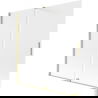 Mexen Velar paravan de cadă cu 2 uși glisante 160 x 150 cm, satin, auriu periat - 896-160-000-31-55