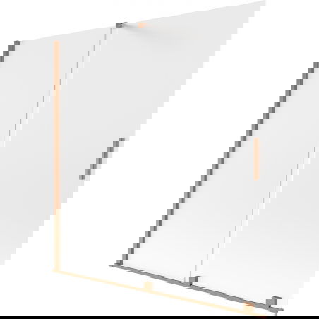 Mexen Velar 2-paneles toló zuhanyfal 160 x 150 cm, homokfúvott, selyemfényű réz - 896-160-000-31-65