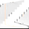 Mexen Velar paravan cadă 2-panouri glisante 160 x 150 cm, înghețat, cupru periat - 896-160-000-31-65