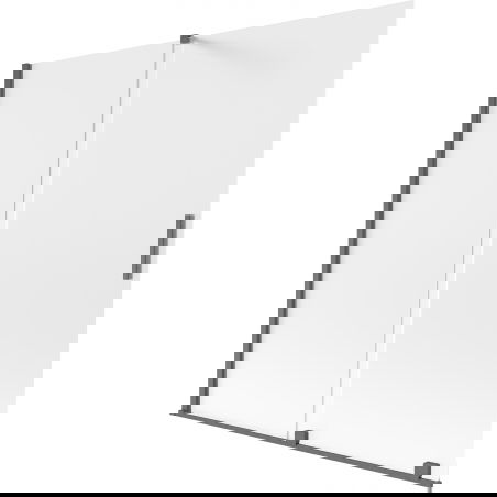 Mexen Velar paravan de cadă culisant pe 2 canaturi 160 x 150 cm, înghețat, gri armă periat - 896-160-000-31-66