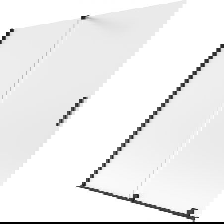 Mexen Velar paravan pentru cadă cu 2 uși glisante 160 x 150 cm, înghețat, negru - 896-160-000-31-70