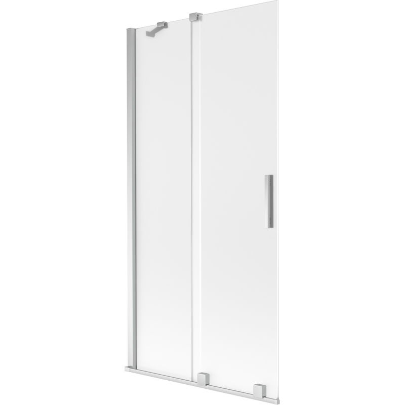 Mexen Velar kétszárnyú, 95 x 150 cm, matt króm zuhanyfal - 896-095-000-31-01