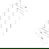 Mexen Velar paravan de baie cu 2 uși glisante 95 x 150 cm, mat, crom - 896-095-000-31-01