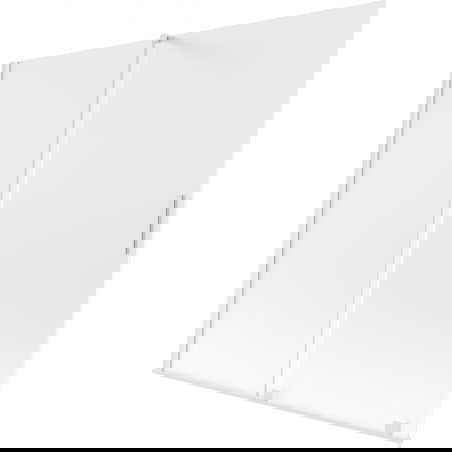Mexen Velar 2-szárnyú toló zuhanyfal 170 x 150 cm, zúzalékos, fehér - 896-170-000-31-20