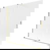 Mexen Velar paravan de baie 2 uși glisante 170 x 150 cm, înghețat, auriu - 896-170-000-31-50