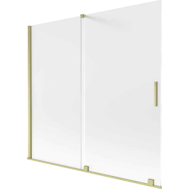 Mexen Velar paravan pentru cadă cu 2 uși glisante 170 x 150 cm, mat, auriu periat - 896-170-000-31-55