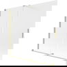 Mexen Velar paravan de baie cu 2 uși glisante 170 x 150 cm, înghețat, auriu periat - 896-170-000-31-55