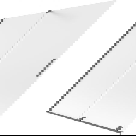 Mexen Velar 2 szárnyú tolózuhany fal 170 x 150 cm, matt, csiszolt gun gray - 896-170-000-31-66